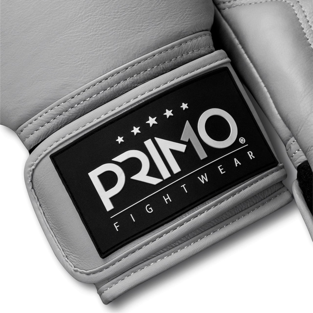 Primo Fightwear - Emblem 2.0 - Leather Muay Thai Boxing Gloves - Mercury Grey