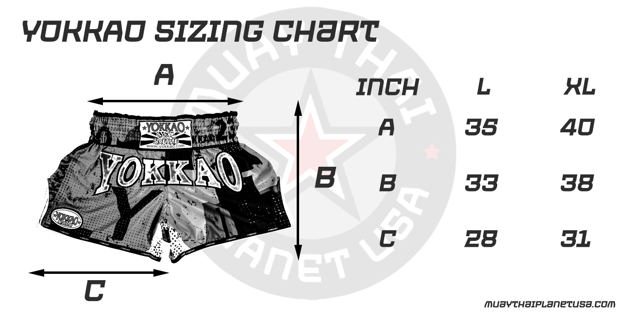 Yokkao Size Chart