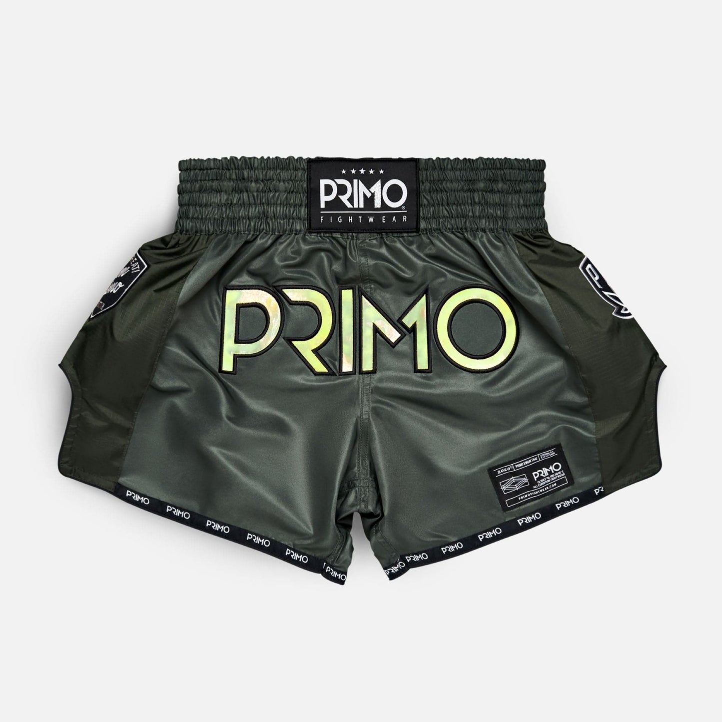 Muay Thai Shorts - Hologram Series - Valor Green - Primo
