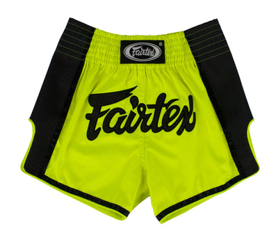 Muay Thai Shorts - Green Slim Cut - Fairtex - BS1706