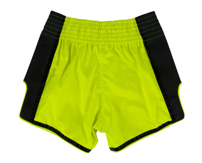 Muay Thai Shorts - Green Slim Cut - Fairtex - BS1706 Back View