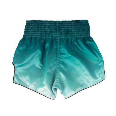Muay Thai Shorts - Green Fade Slim Cut - Fairtex - BS1906 Back View