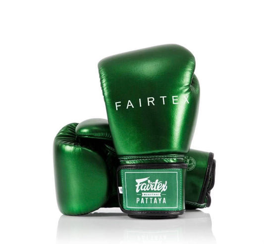Fairtex - Metallic Muay Thai Boxing Gloves - BGV22 - Green