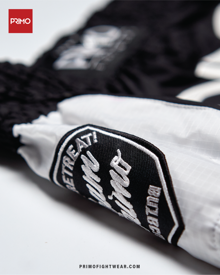 Muay Thai Shorts - Free Flow Series - Off Wai - Primo Never Retreat