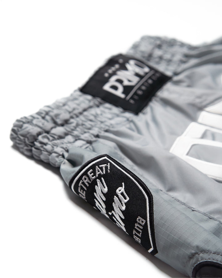 Super-Nylon Muay Thai Shorts - Hammerhead Grey - Primo