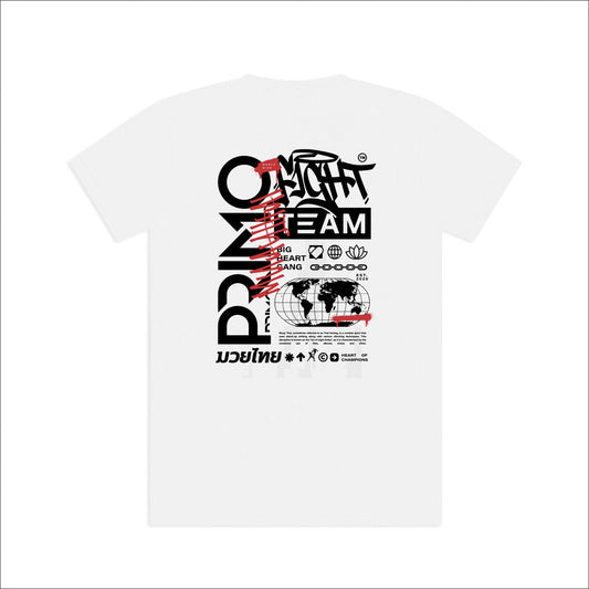 Primo Fightwear - Primo Fight Team Cotton T-Shirt White