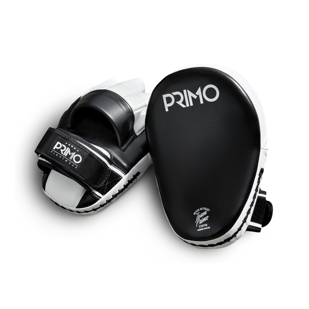 Primo Fightwear - Hybrid Kick Mitts Small  - Black and White