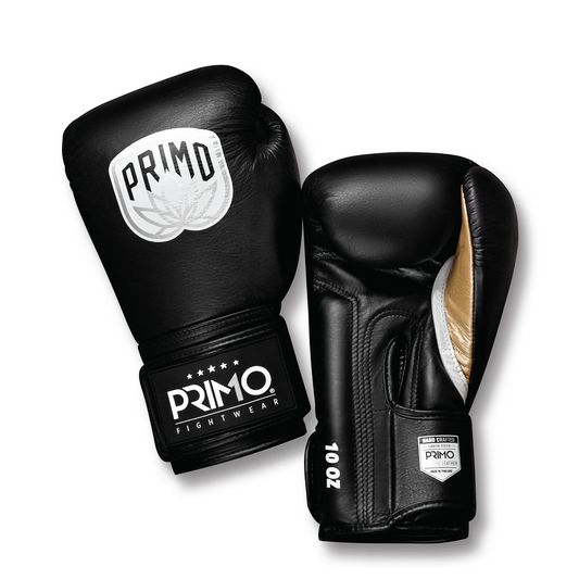 Primo Fightwear - Emblem 2.0 - Leather Muay Thai Boxing Gloves -  Onyx