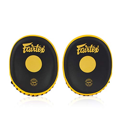 Focus Mitts - Black and Yellow - Fairtex - FMV15 Front view