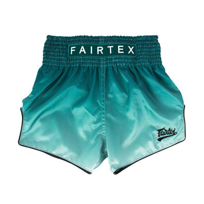 Muay Thai Shorts - Green Fade Slim Cut - Fairtex - BS1906