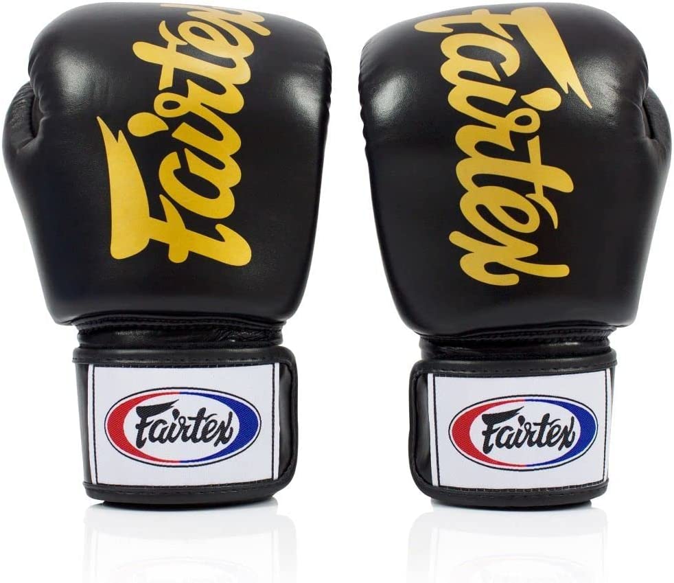Fairtex - Deluxe Tight Fit Muay Thai Boxing Gloves - BGV19 – Black Front