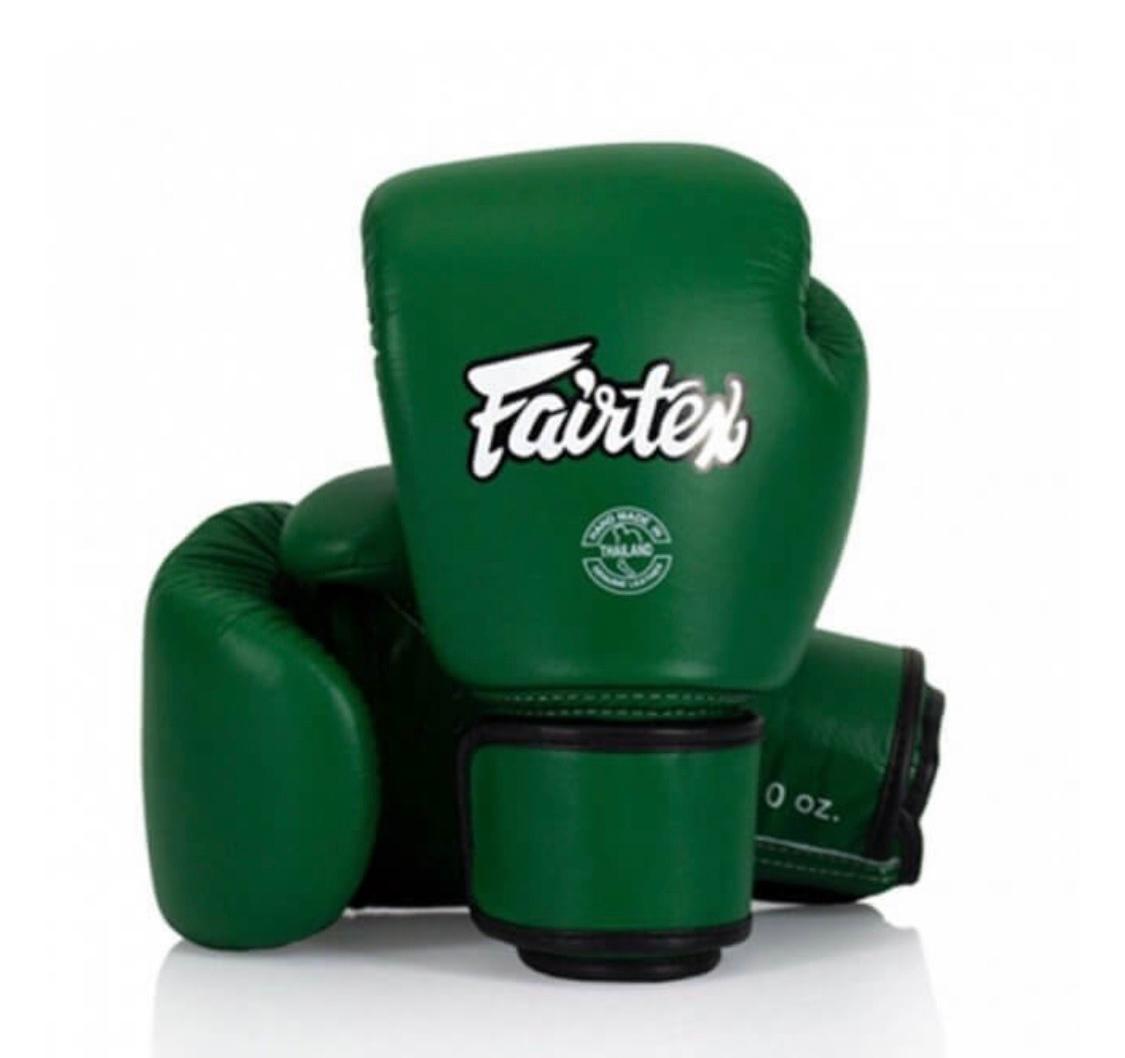 Fairtex - Real Leather Muay Thai Boxing Gloves (BGV16) – Green