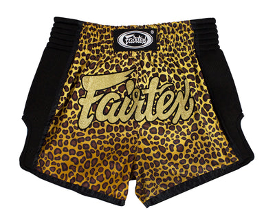 Muay Thai Shorts - Leopard Slim Cut - Fairtex - BS1709