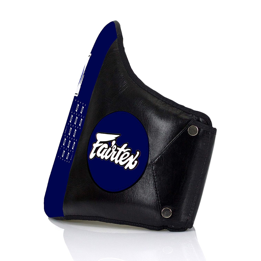 Fairtex - Standard Leather Muay Thai Belly Pad (BPV1) - Blue Left