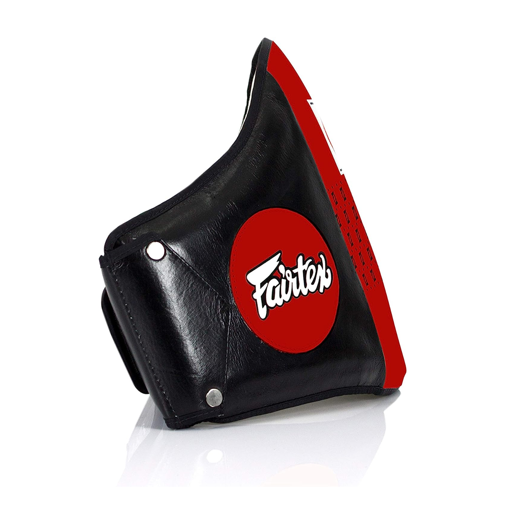 Fairtex - Standard Leather Muay Thai Belly Pad (BPV1) - Red Side Right