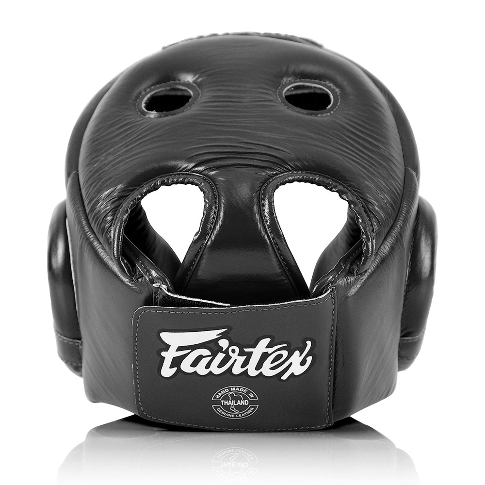 Fairtex - Muay Thai Competition Head Gear - HG6 - Black Back