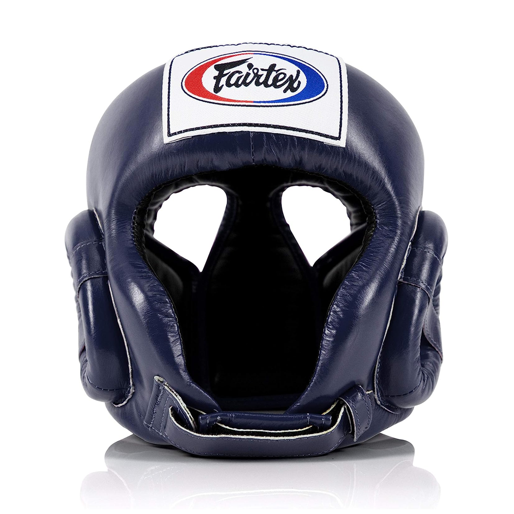 Fairtex - Muay Thai Competition Head Gear - HG6 - Blue Front