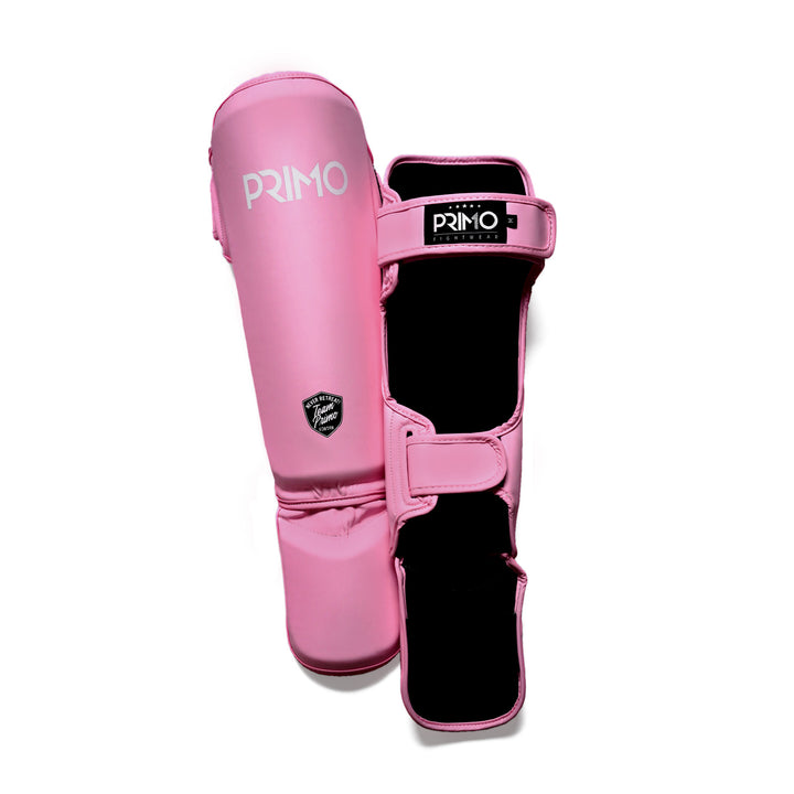 Primo Muay Thai Shin Guard Pink Product Back Front View