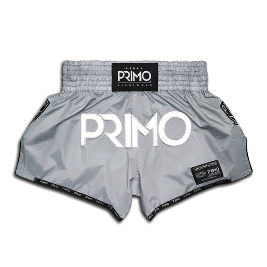 Super-Nylon Muay Thai Shorts - Hammerhead Grey - Primo