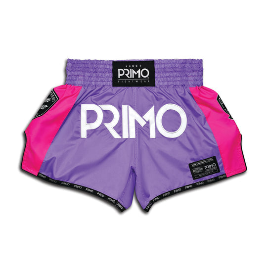 Super-Nylon Muay Thai Shorts - Purple Rain - Primo