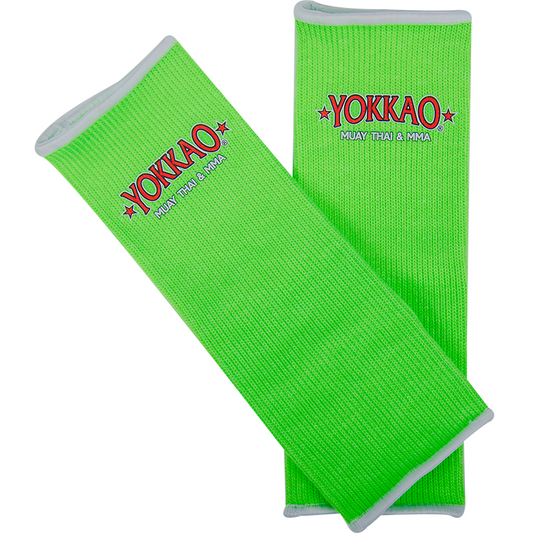 Ankle guards NEON green - Kids