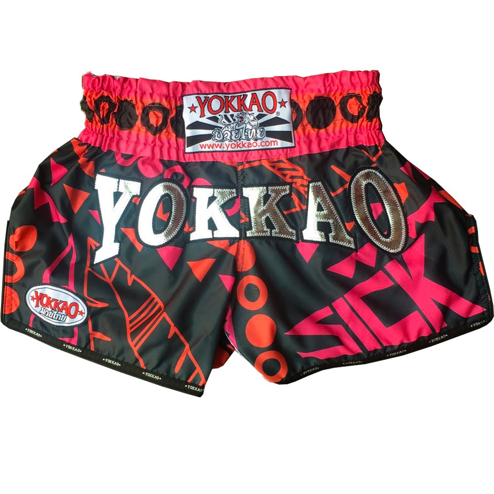 Muay Thai Shorts - Orange/Pink Shorts - Yokkao