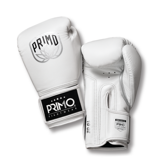 Primo Fightwear - Emblem 2.0 - Muay Thai Boxing Gloves - White Seraph
