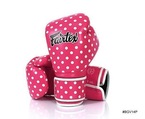 Fairtex - Vintage Art Muay Thai Boxing Gloves (BGV14P) – Pink Polka Dots