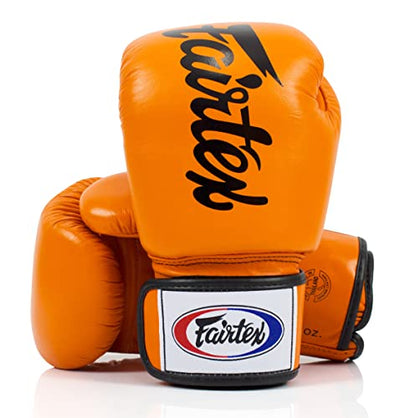 Fairtex - Deluxe Tight Fit Muay Thai Boxing Gloves - BGV19 – Orange