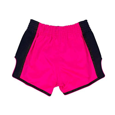 Muay Thai Shorts - Hot Pink Slim Cut - Fairtex - BS1714 - Back View