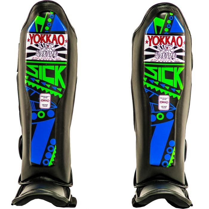 YOKKAO Sick Blue/Green Shin Guards